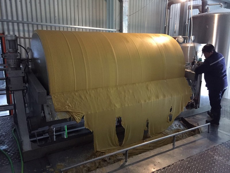 Sap vacuüm drumfilter